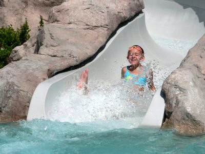 Pool Slide fun