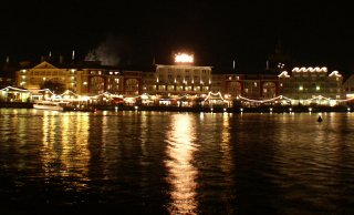 Boardwalk at night