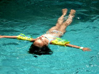 Just floating around the lazy river