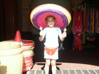 Trying on hats