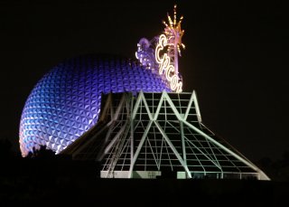 Epcot View from Balcony at night